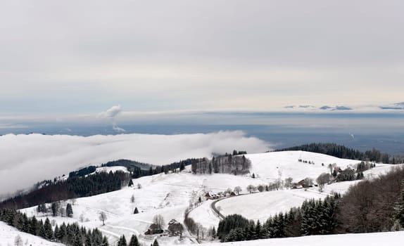 Winter landscape in the Black Forest