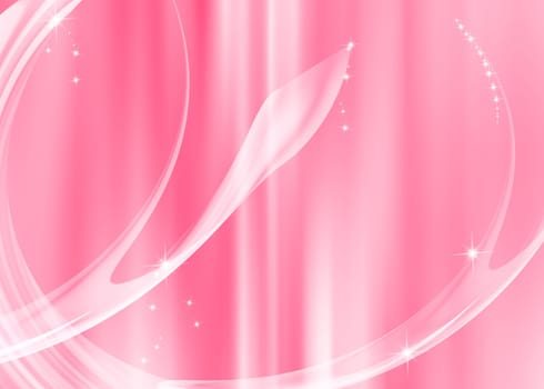 Abstract curve with pink background