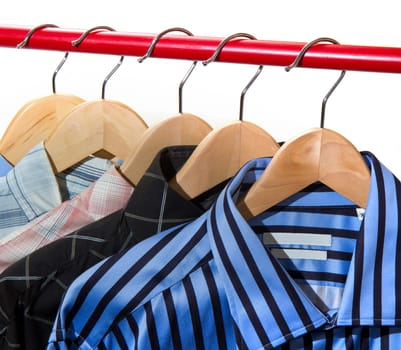 Cloth Hangers with Shirts