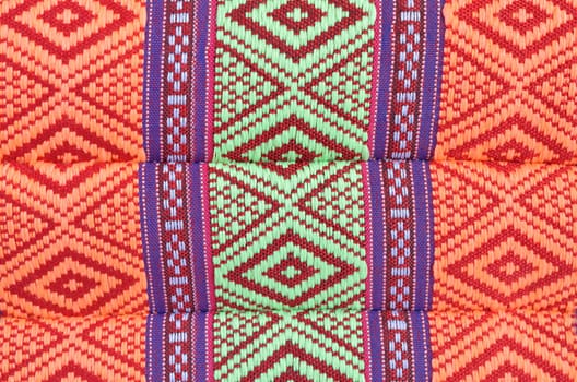 Thai style native textile on fabric
