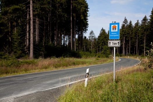 Water protection area on the Waldstein