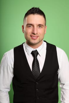 Application photo of a young businessman looking at the camera with a friendly smile