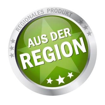 Button with banner " FROM THE REGION """