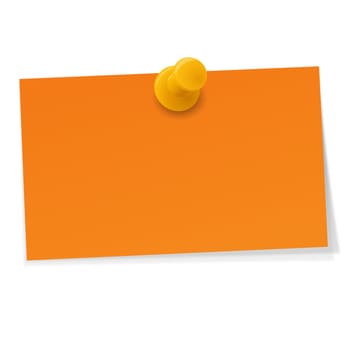 small note with pin