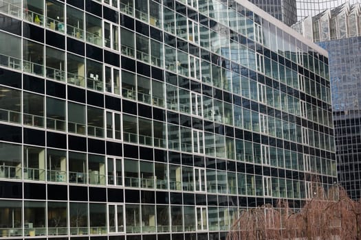 part of skyscrapers forest in the surbub of Paris