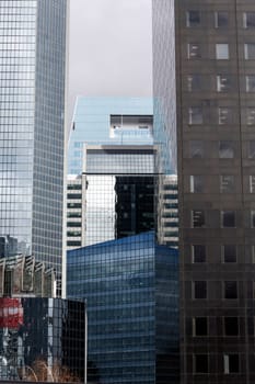 part of skyscrapers forest in the surbub of Paris