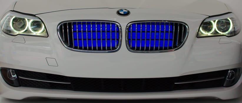 MUNICH - SEPTEMBER 19: BMW AC work demonstration at BMW Welt Expo center on September 19, 2012 in Munich