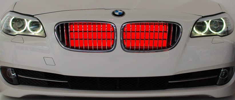 MUNICH - SEPTEMBER 19: BMW AC work demonstration at BMW Welt Expo center on September 19, 2012 in Munich