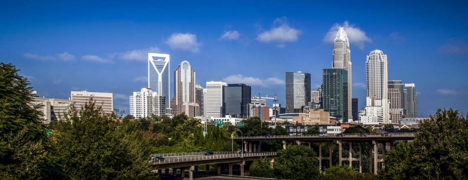 Skyline of Uptown Charlotte, North Carolina.
