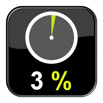 Web Button: 3% percent