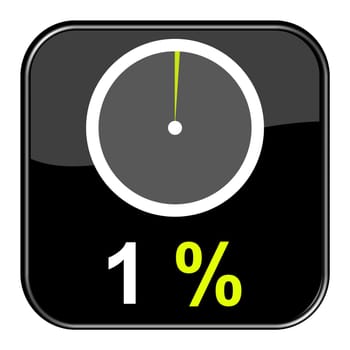 Web Button: 1% percent