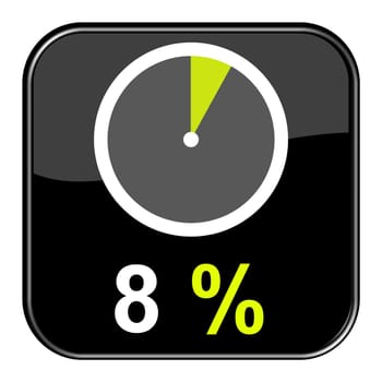 Web Button: 8% percent