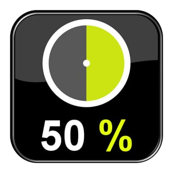 Web Button: 50% percent