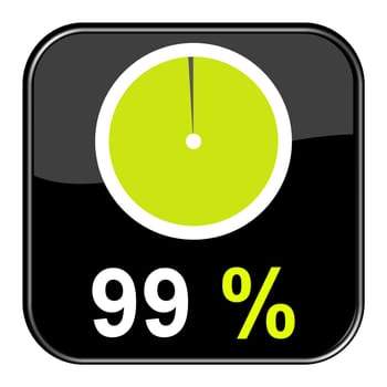 Web Button: 99% percent
