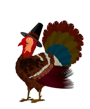 Illustration of a Thanksgiving turkey