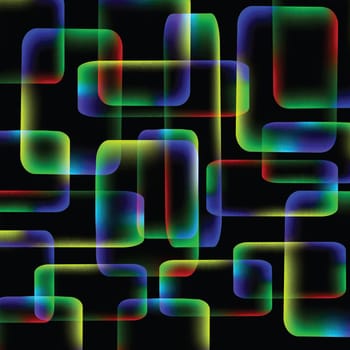 colorful illustration with black vibrant background of weapon for your design