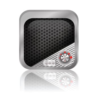 colorful illustration with  multimedia icon for your design