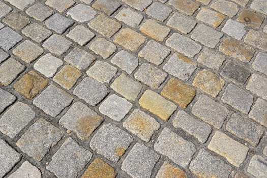 Cobblestones on a street
