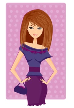 shopping fashion elegant girl