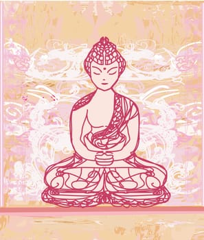Vector of Chinese Traditional Artistic Buddhism Pattern