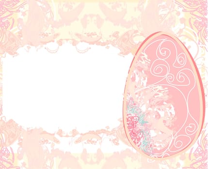 Easter Egg On Grunge Background