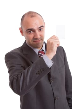 young business man on a white background