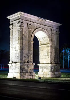 Triumphal arch of Bera in Tarragona, Catalonia, Spain.
