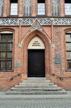 House of Nicolaus Copernicus in his home town of Torun, Kingdom of Poland.