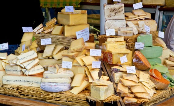 Cheese at the market