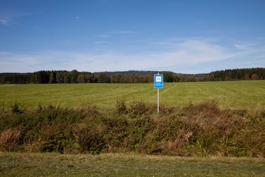 Water protection area with meadows