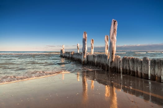 Groynes in winter
