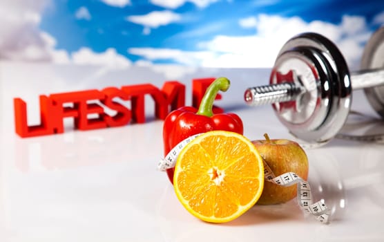 Healthy lifestyle concept, Diet and fitness