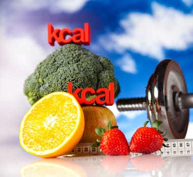 Healthy lifestyle concept, vitamins