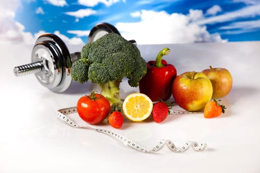 Healthy lifestyle concept, vitamins