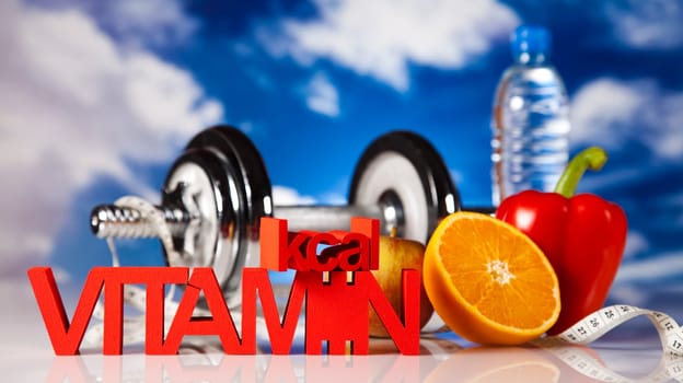 Healthy lifestyle concept, vitamins