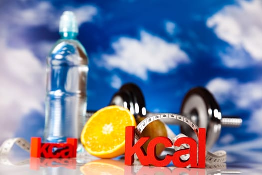 Healthy lifestyle concept, vitamins