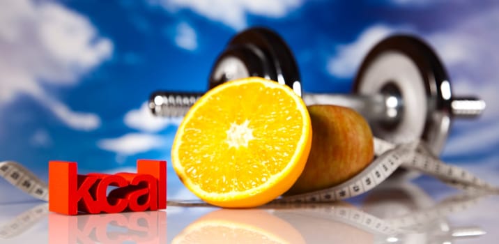 Healthy lifestyle concept, vitamins