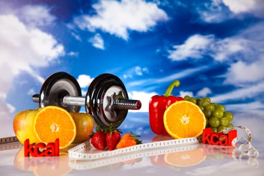 Healthy lifestyle concept, vitamins