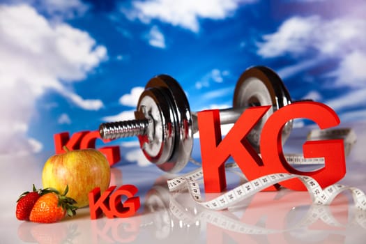Healthy lifestyle concept, vitamins