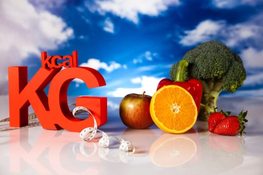 Healthy lifestyle concept, vitamins