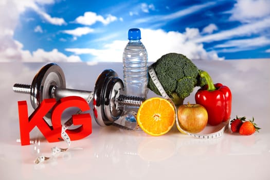 Healthy lifestyle concept, vitamins
