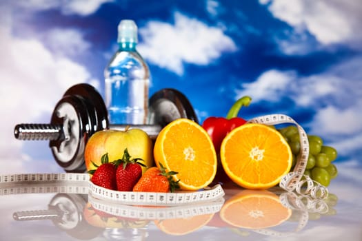 Healthy lifestyle concept, vitamins