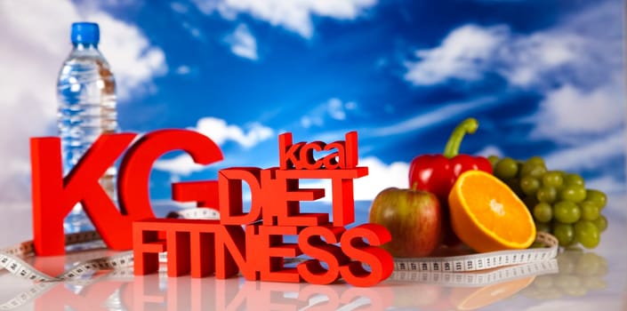 Healthy lifestyle concept, Diet and fitness