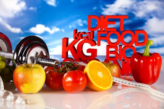 Healthy lifestyle concept, Diet and fitness