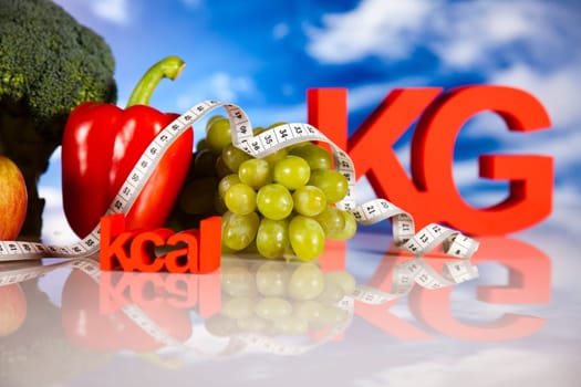 Healthy lifestyle concept, Diet and fitness