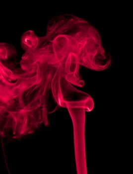 wallpaper with smoke isolated on black background