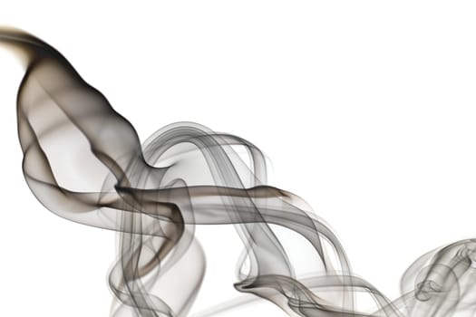 wallpaper with smoke isolated on white background