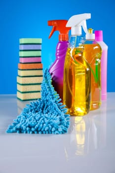 Group of assorted cleaning