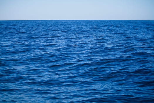 Wide view of the infinite Atlantic ocean.