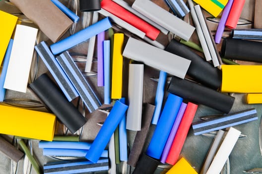 Set Heat Shrink Tubing to protect cables isolation, a close up